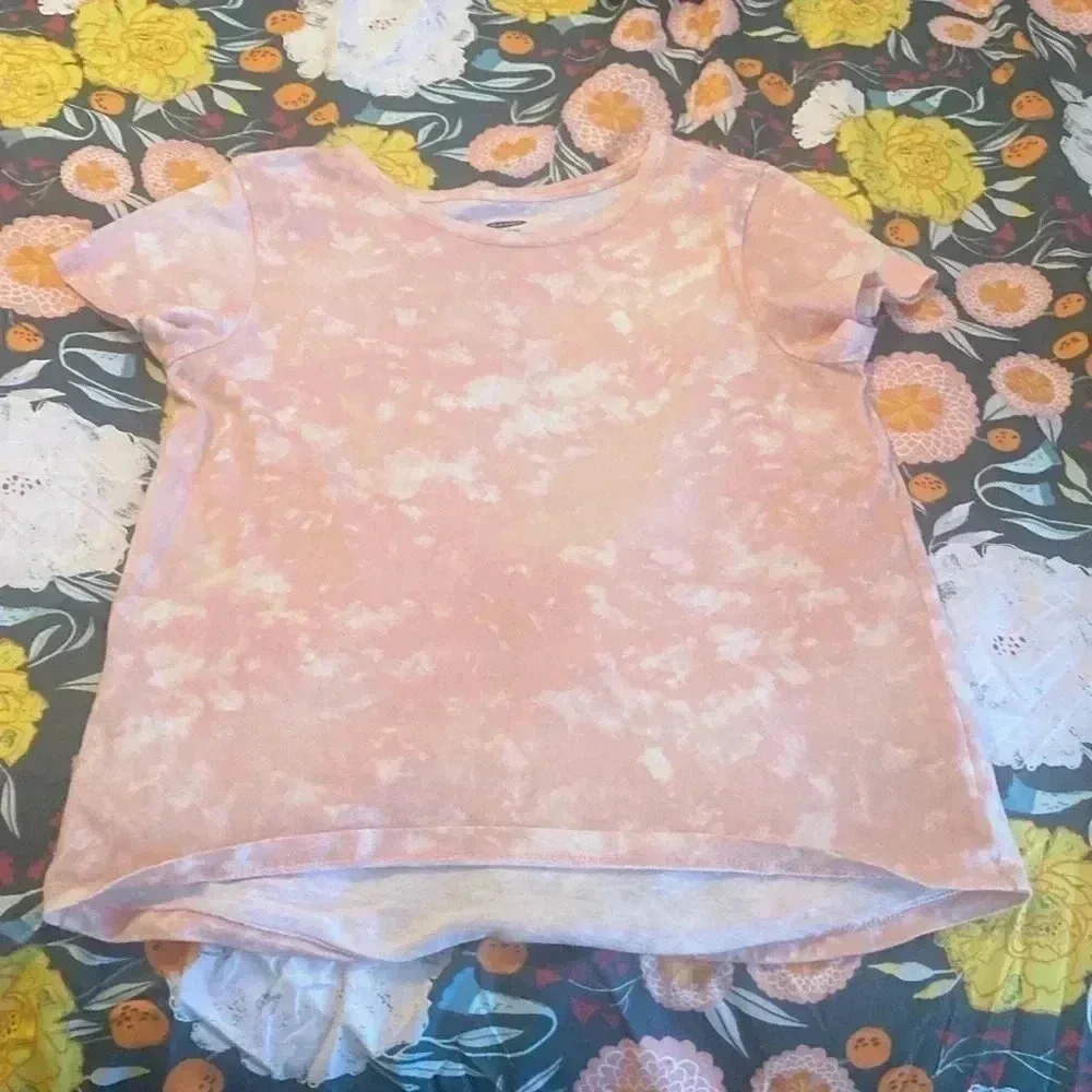 Old navy pink tye dye tee